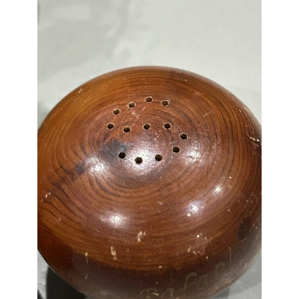 Vintage‎ California Redwood Wood Salt & Pepper Shakers 